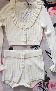 For Love And Lemons New Camille Cardigan and Short Set Size M